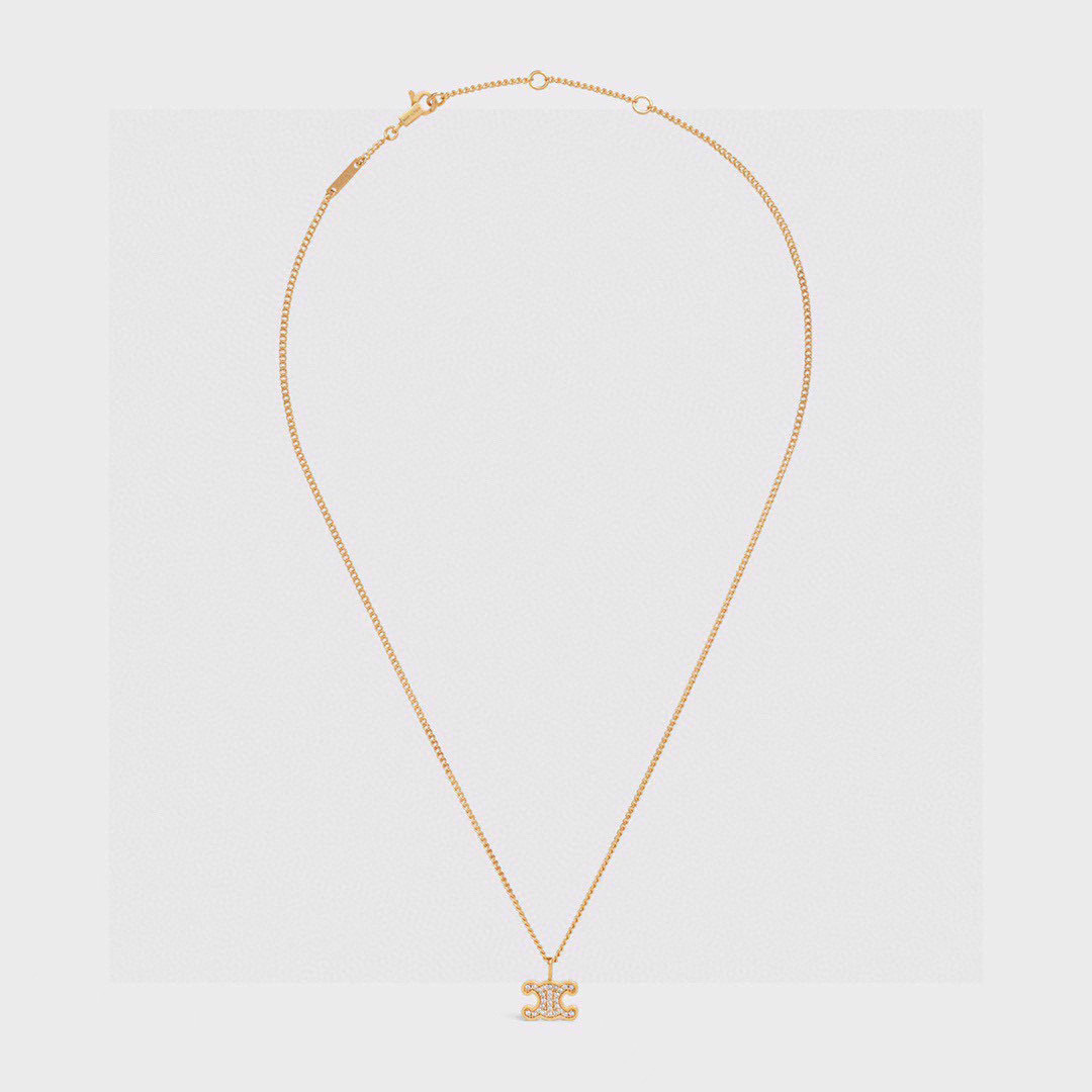 项链❤️Celine 新款项链套装 与众不同的设计 个性十足 颠覆你对传统耳环的印象 使其魅力爆灯