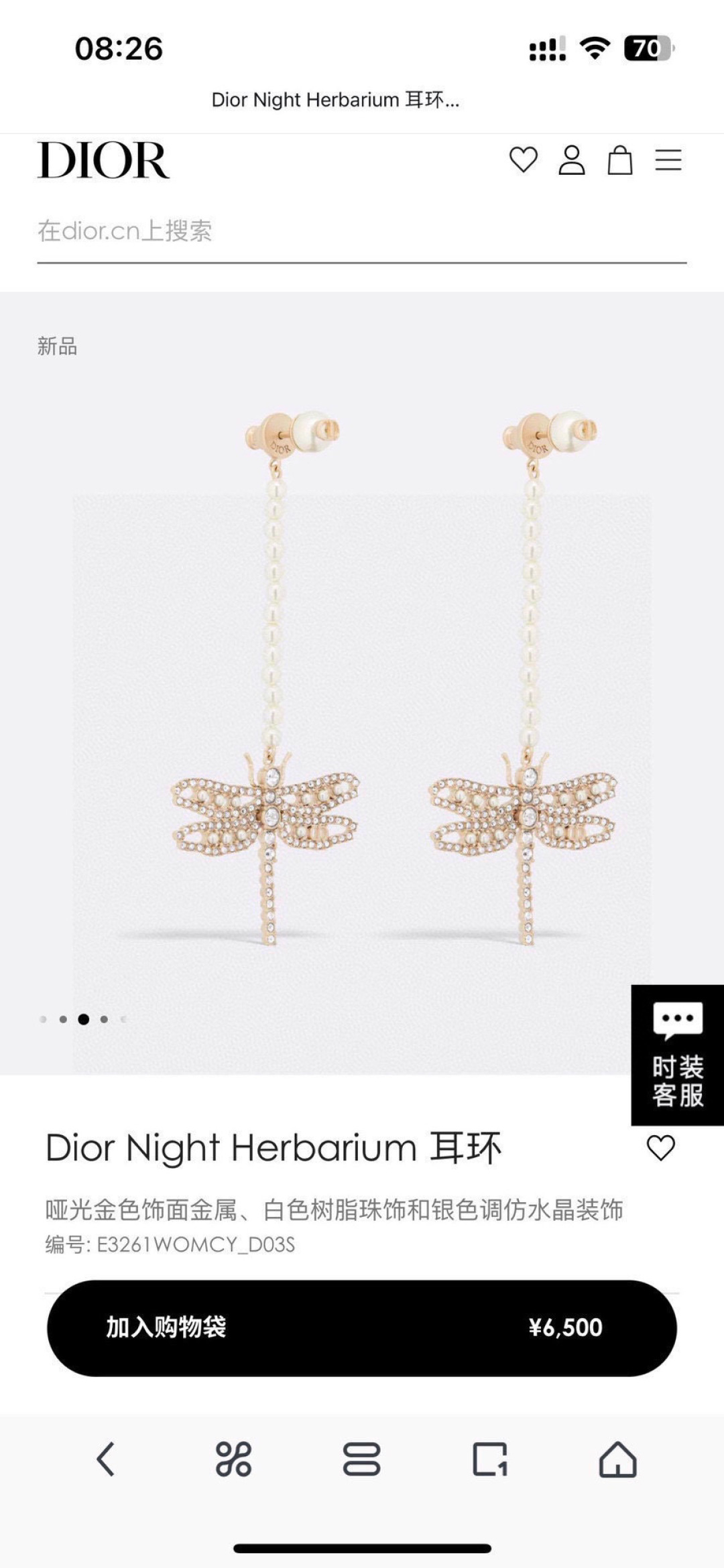 Dior Dragonfly Earrings: Chic Metal Design for Summer Fashion 5 cmp i1754364113793 1325 0 3