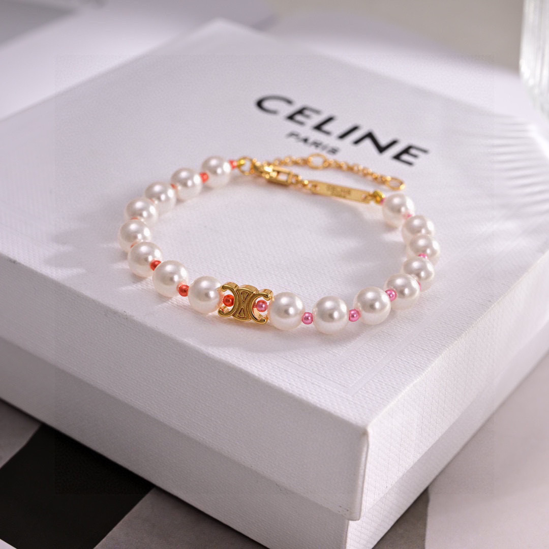 项链手链❤️Celine 新款项链手链 PRECLOUS新品 简单时尚项链手链🌟专柜一致黄铜材质电镀18