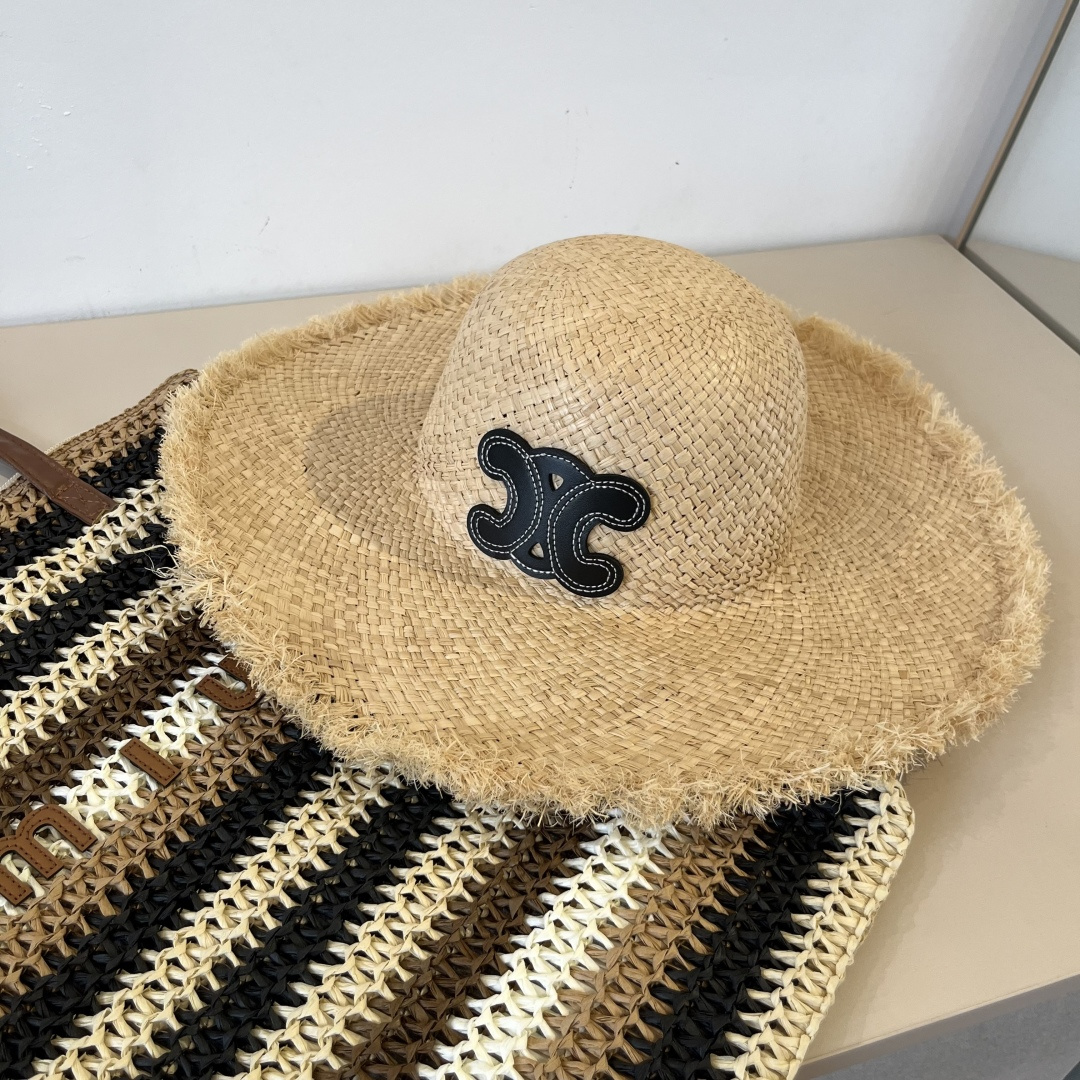 NO:224981,Celine Celline Rafia sun hat, sun beach hat, head circumference 57cm hat Straw hat Fisherman hat Baseball hat Knit hat, hat, celine, celine, espadrilles, hats19860909Celine赛琳拉菲草遮阳帽,遮阳沙滩帽,头围57cm帽子草帽渔夫帽棒球帽针织帽,帽子,celine,celine,espadrilles,hats,hat