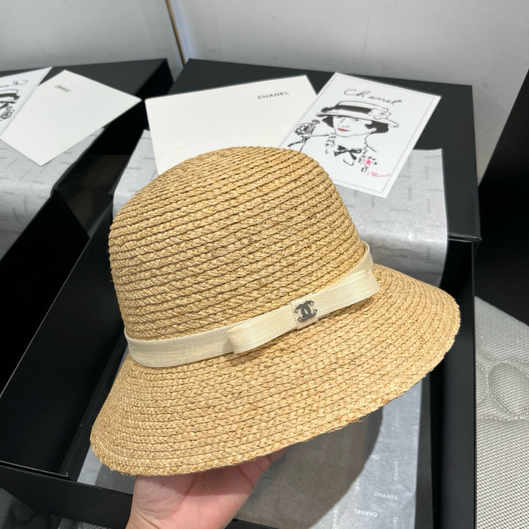 NO:226585,Chanel Chanel Rafi straw pot hat, high-end yarn customization, head circumference 57cm hat, straw hat fisherman hat baseball hat, hat, chanel, chanel, espadrilles, hats19860909Chanel香奈儿拉菲草盆帽,高级麻纱定制,头围57cm帽子草帽渔夫帽棒球帽,帽子,chanel,chanel,espadrilles,hats,hat