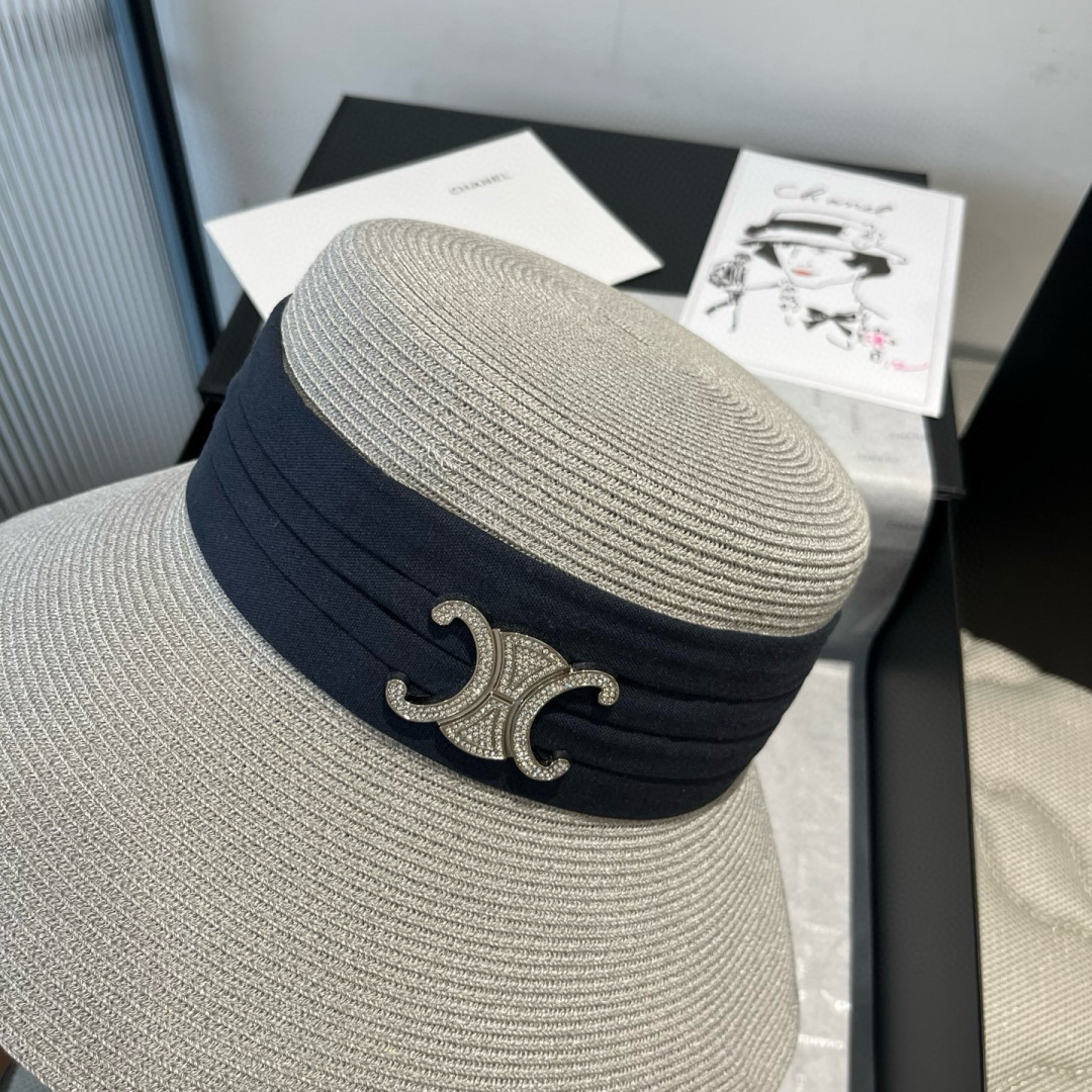 NO:226575,Celine Celine's new straw hat, soft and fine straw making, foldable head circumference 57cm hat, straw hat, fisherman's hat, baseball hat, hat, celine, celine, espadrilles, hats19860909Celine赛琳新款草帽,软细草制作,可折叠头围57cm帽子草帽渔夫帽棒球帽,帽子,celine,celine,espadrilles,hats,hat