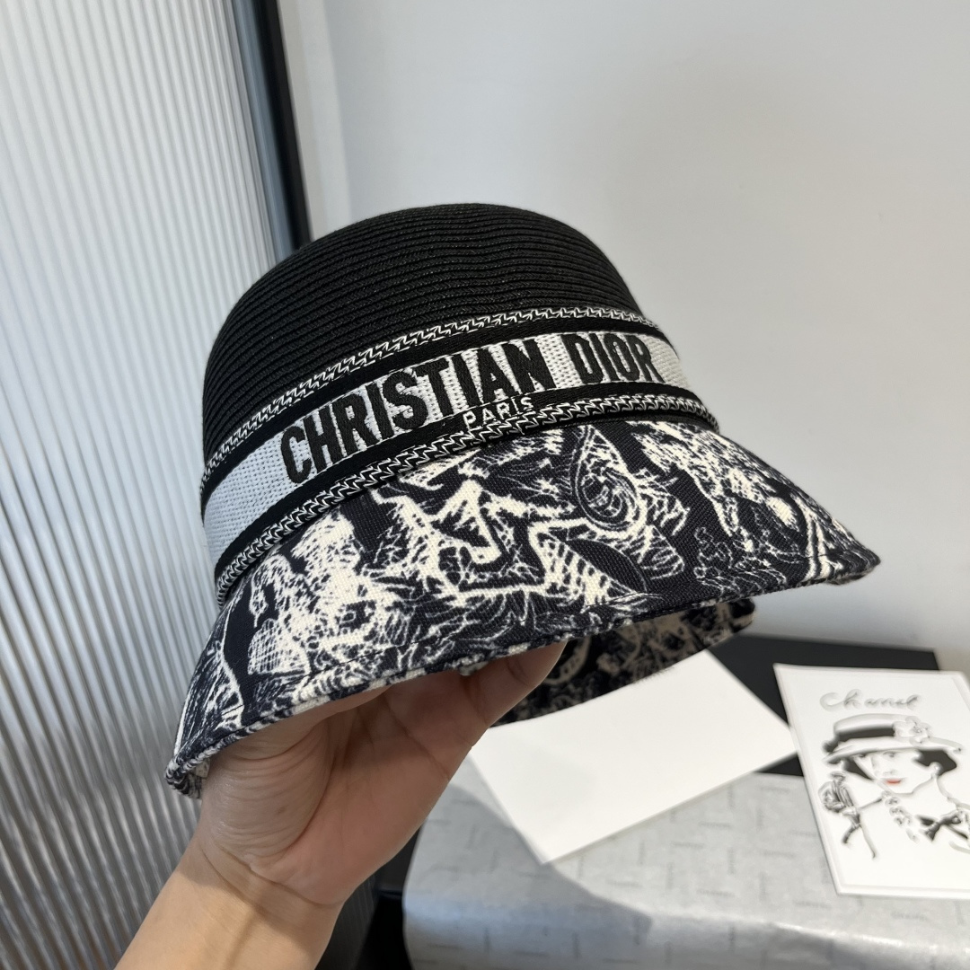 NO:226298,Dior new style basin hat, straw hat, head circumference 57cm, hat, dior, dior, hats19860909Dior迪奥新款盆帽、草帽,头围57cm,帽子,dior,dior,hats,hat