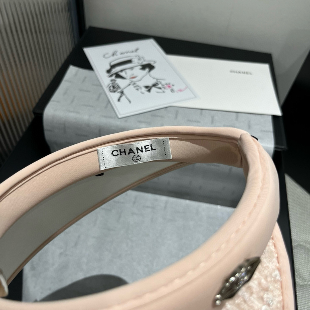 P

Chanel香奈儿珠片发箍，遮阳空顶帽