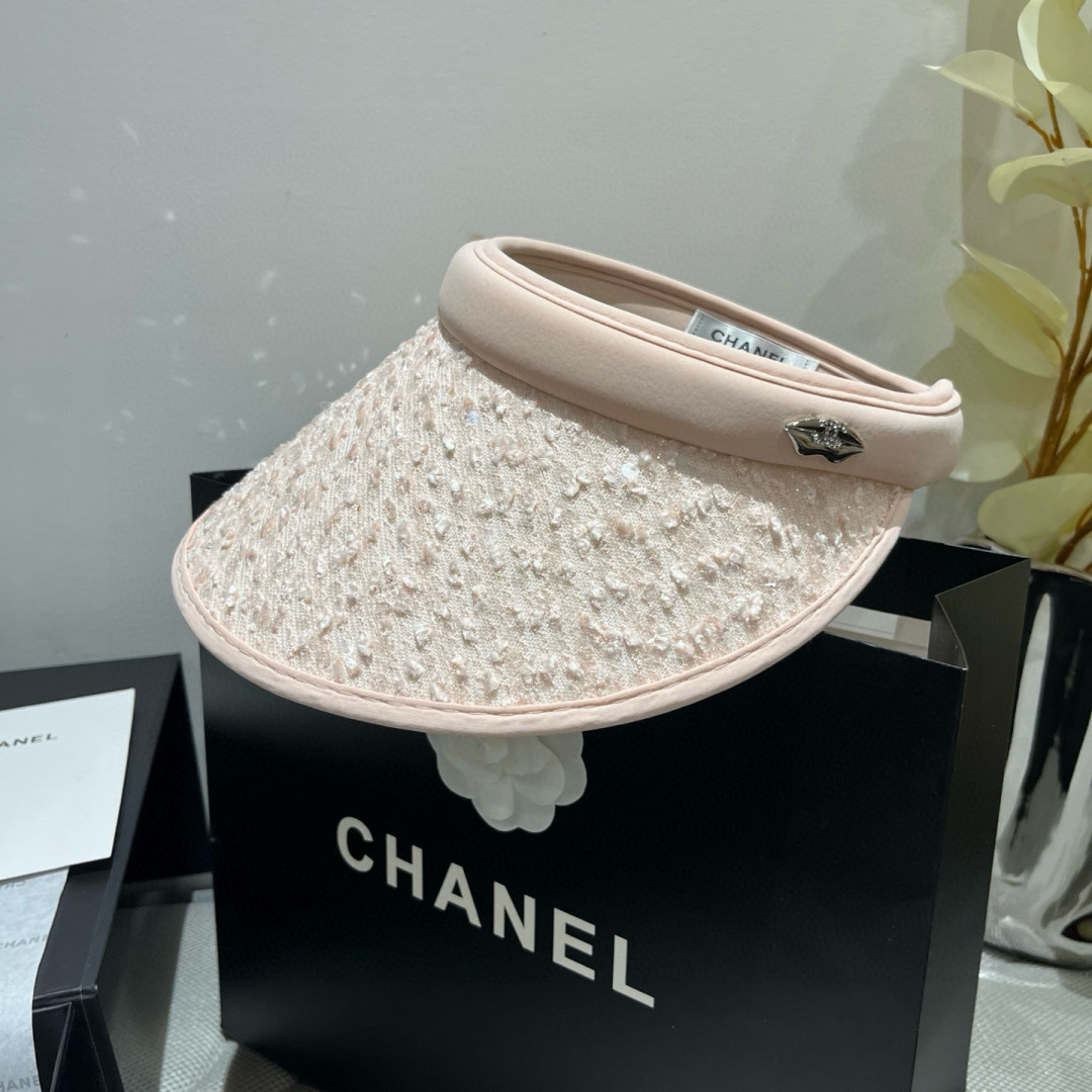 P

Chanel香奈儿珠片发箍，遮阳空顶帽
