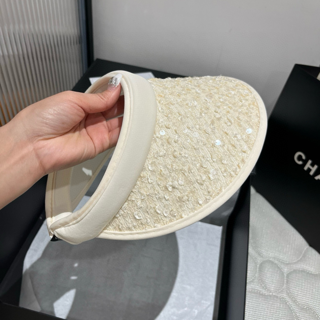 P

Chanel香奈儿珠片发箍，遮阳空顶帽