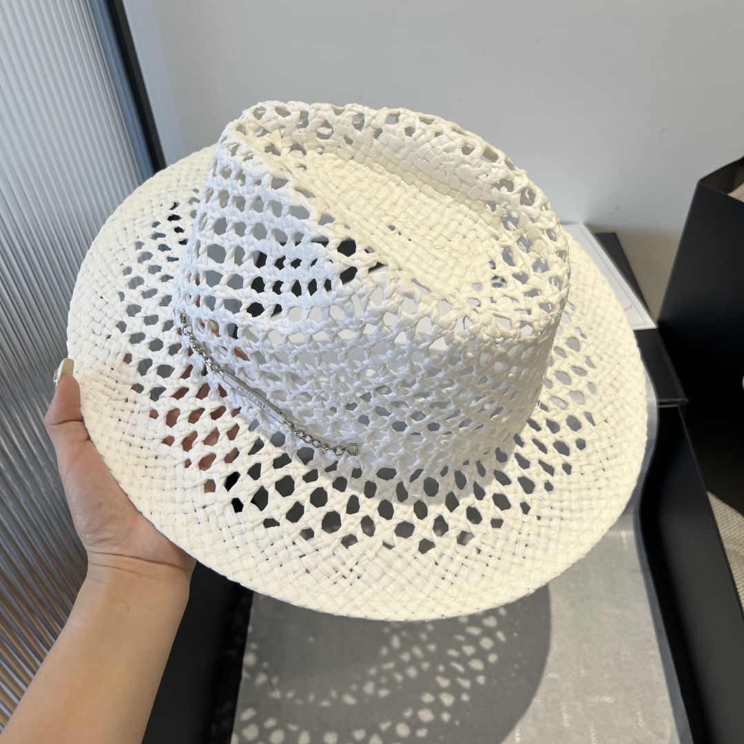 P

miumiu缪缪新款礼帽，镂空礼帽，头围57cm