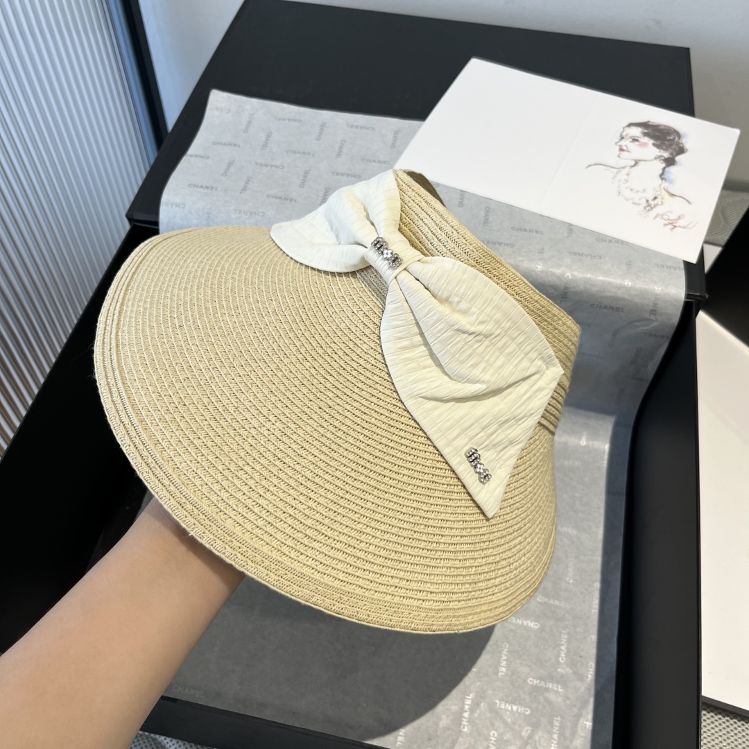 P

miumiu缪缪新款蝴蝶结空顶草帽