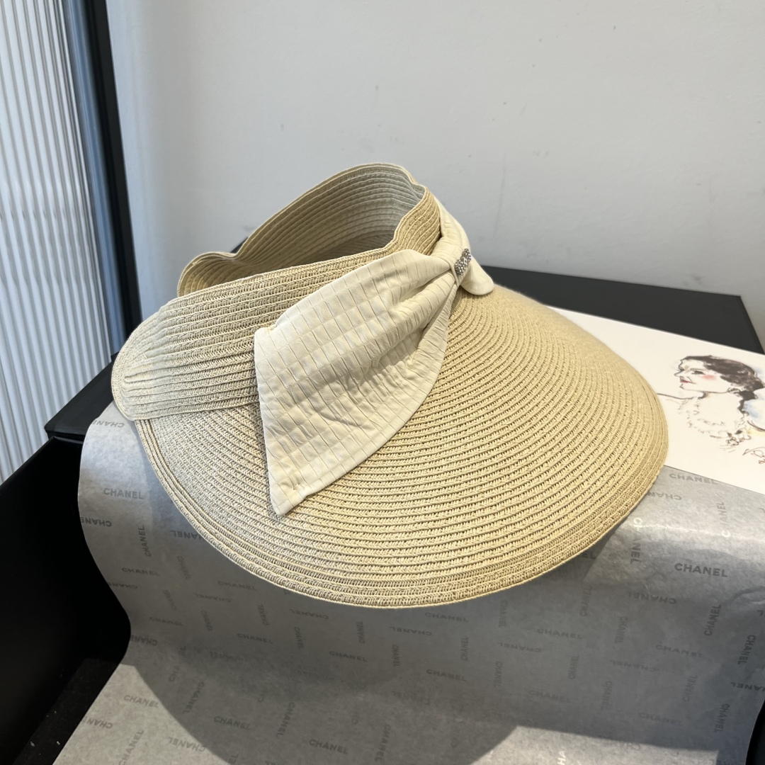 P

miumiu缪缪新款蝴蝶结空顶草帽