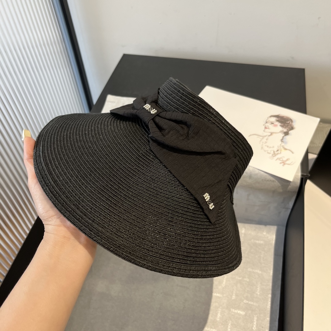 P

miumiu缪缪新款蝴蝶结空顶草帽