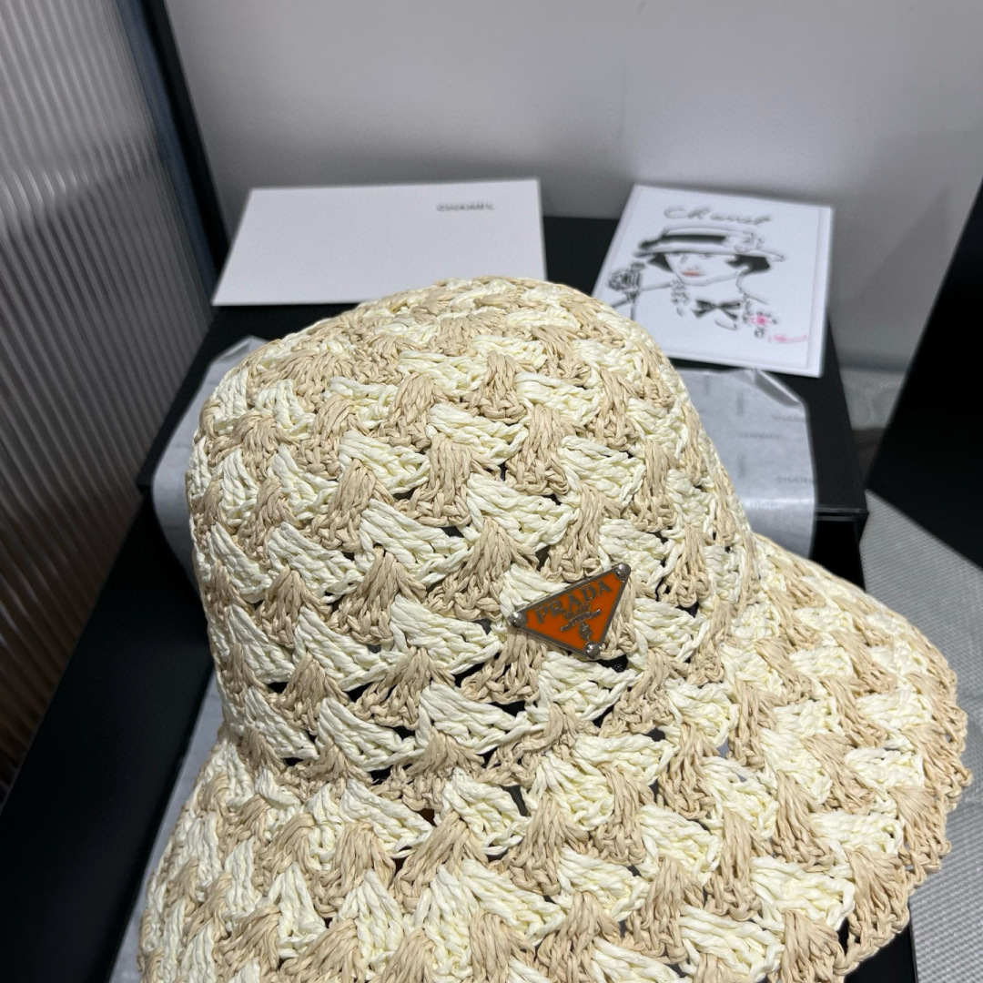 P

Prada普拉达新款草帽，可折叠，独家定制款，头围57cm