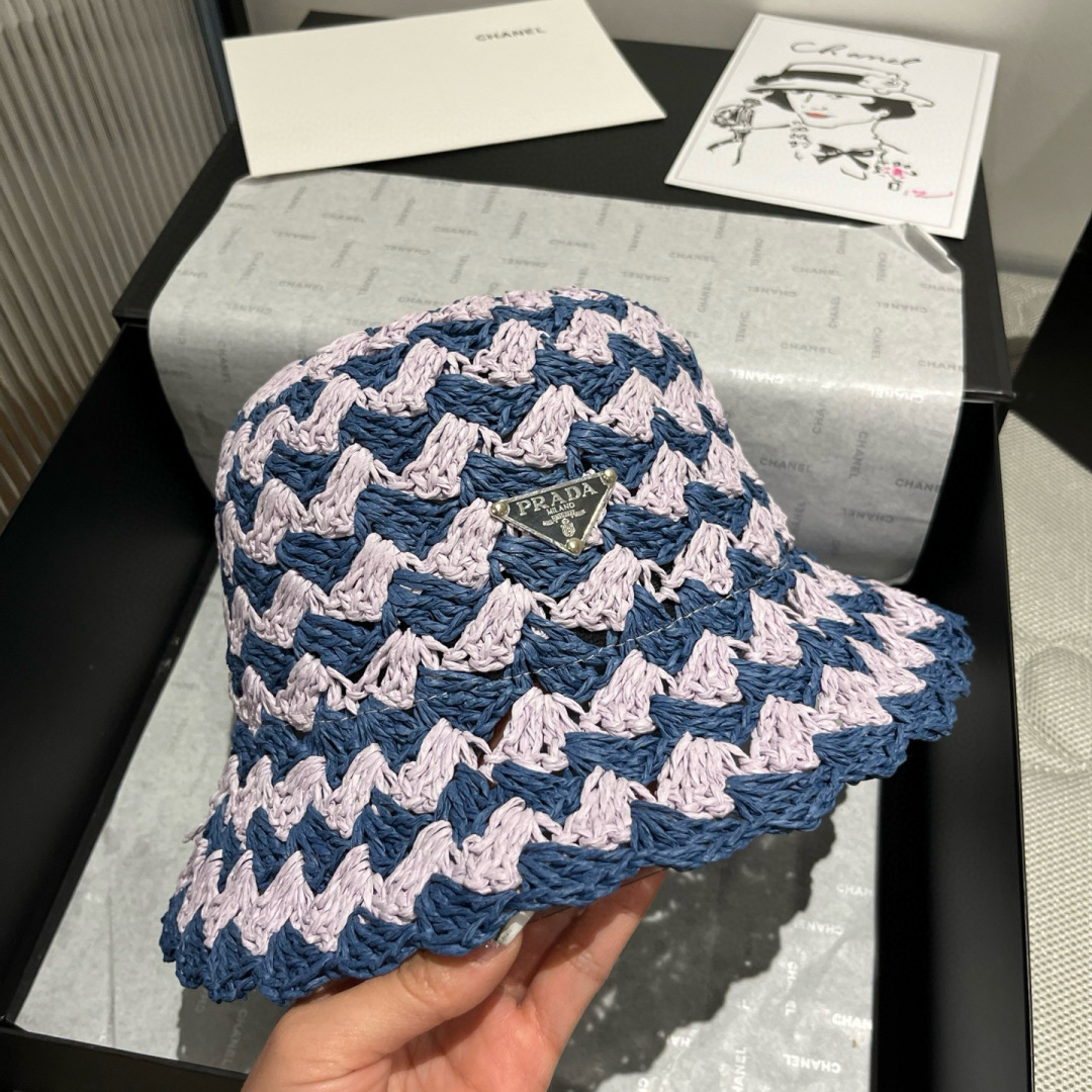P

Prada普拉达新款草帽，可折叠，独家定制款，头围57cm