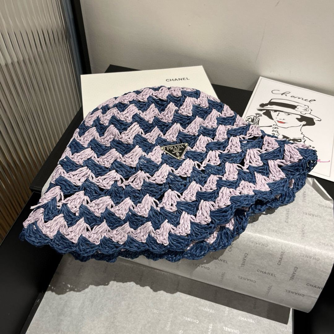 P

Prada普拉达新款草帽，可折叠，独家定制款，头围57cm