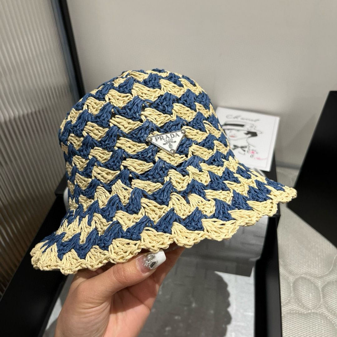 P

Prada普拉达新款草帽，可折叠，独家定制款，头围57cm