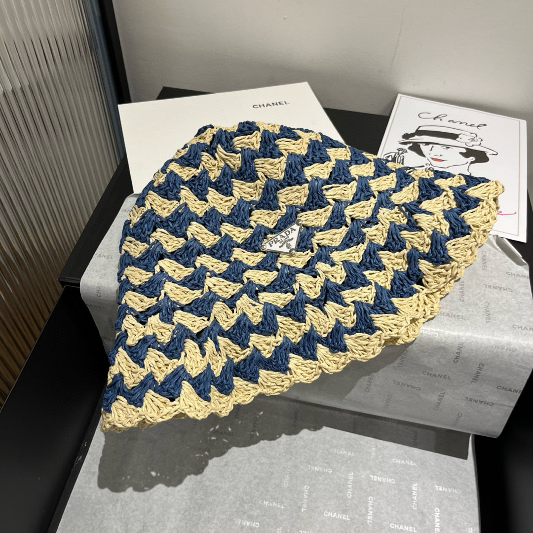 P

Prada普拉达新款草帽，可折叠，独家定制款，头围57cm
