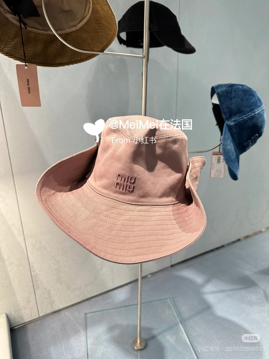 P

miumiu缪缪高端牛仔渔夫帽，原单品质，头围57cm