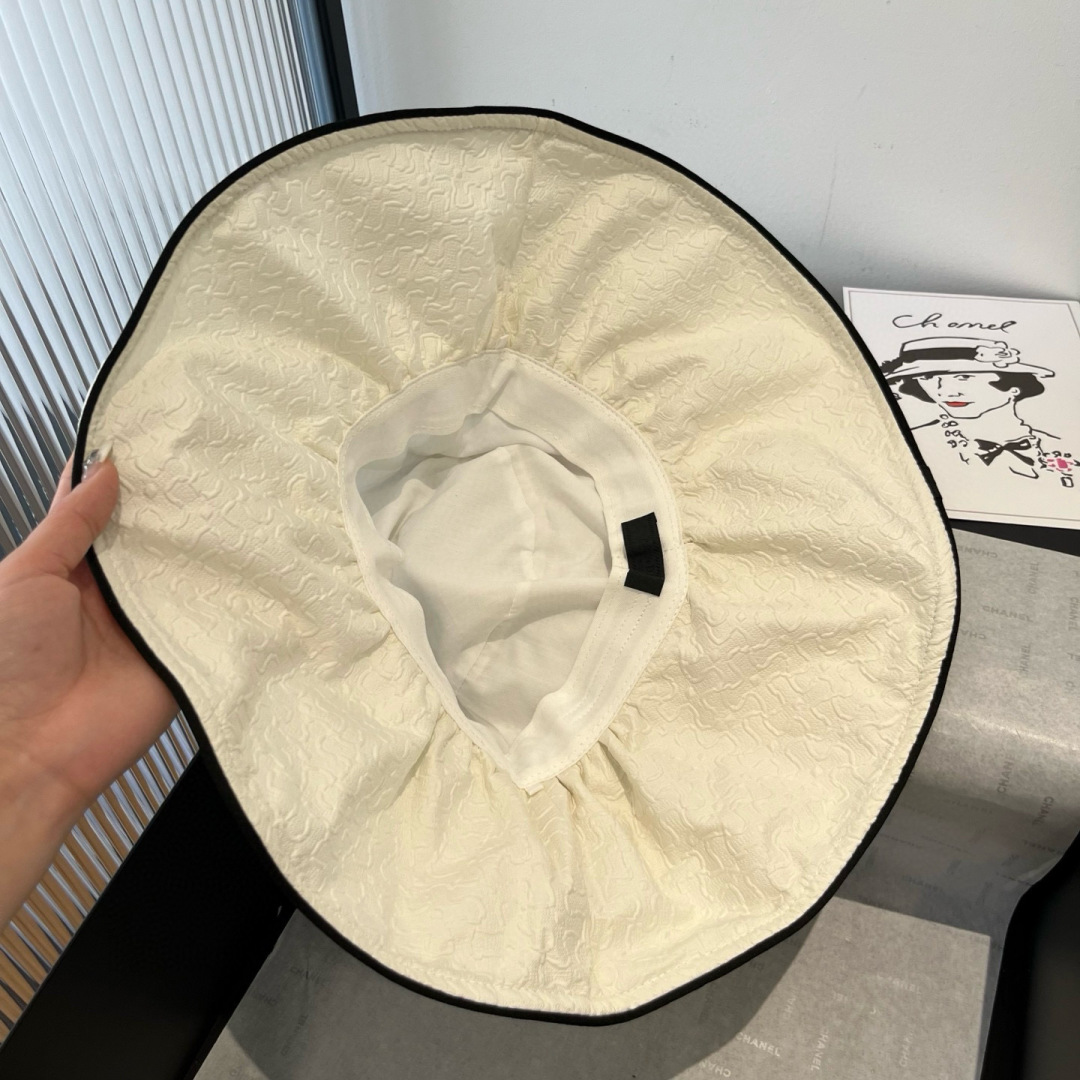 P

Prada普拉达荷叶边渔夫帽，遮阳帽，头围57cm