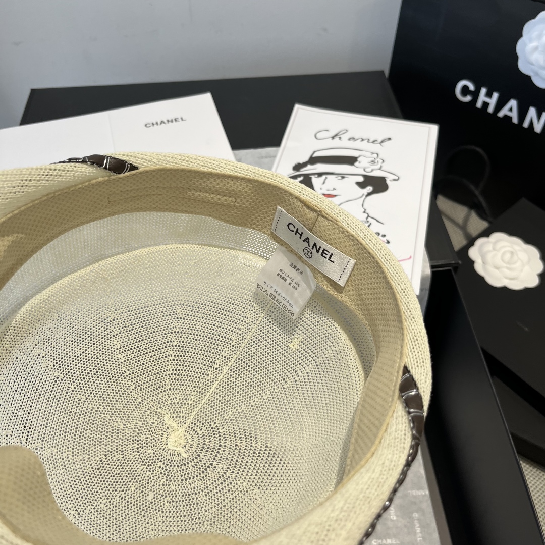 P

Chanel香奈儿新款鸭舌军帽，针织面料，轻盈舒适，头围57cm