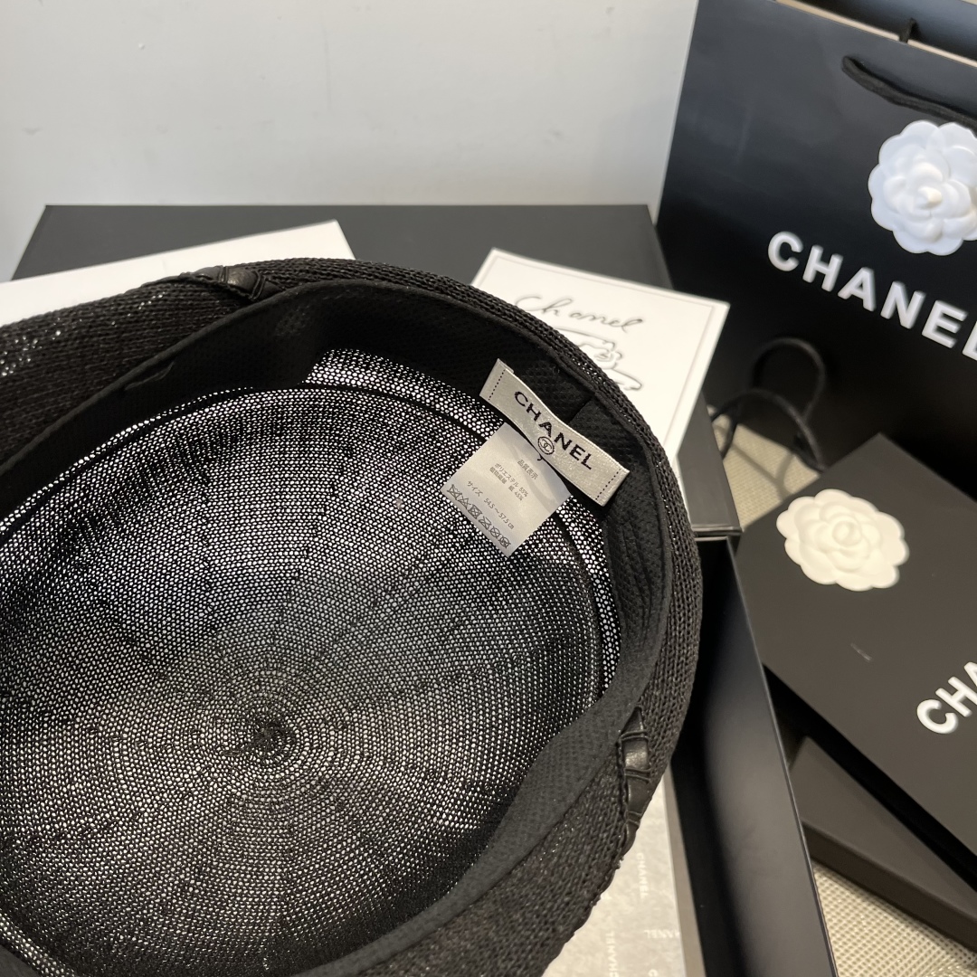P

Chanel香奈儿新款鸭舌军帽，针织面料，轻盈舒适，头围57cm