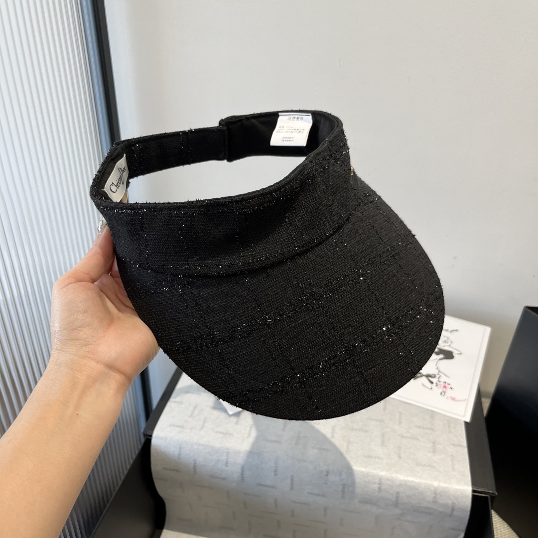 P

Dior迪奥原单空顶鸭舌帽，遮阳发箍，高端定制，带模塑贴条街