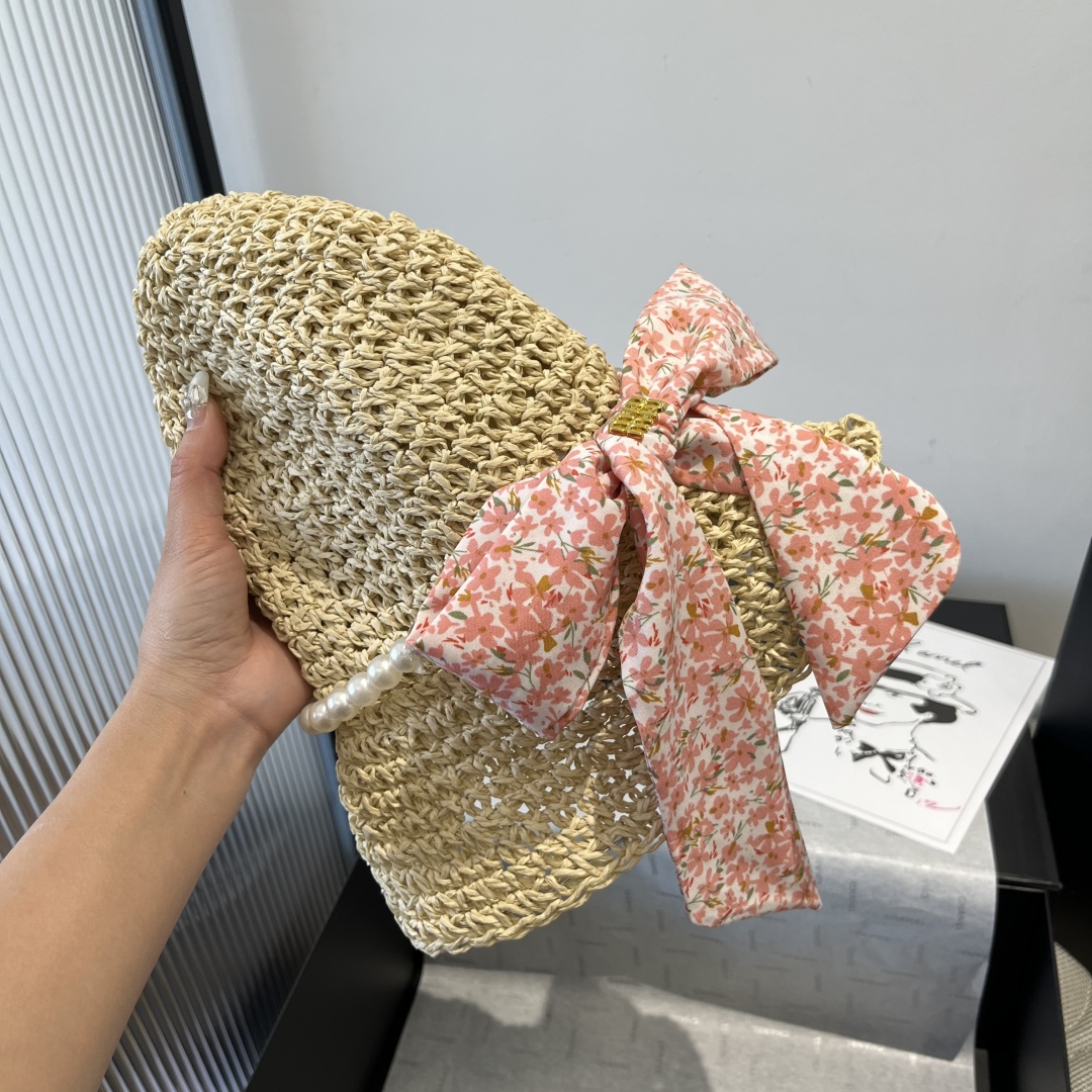P

miumiu缪缪新款纸草遮阳帽，头围57cm