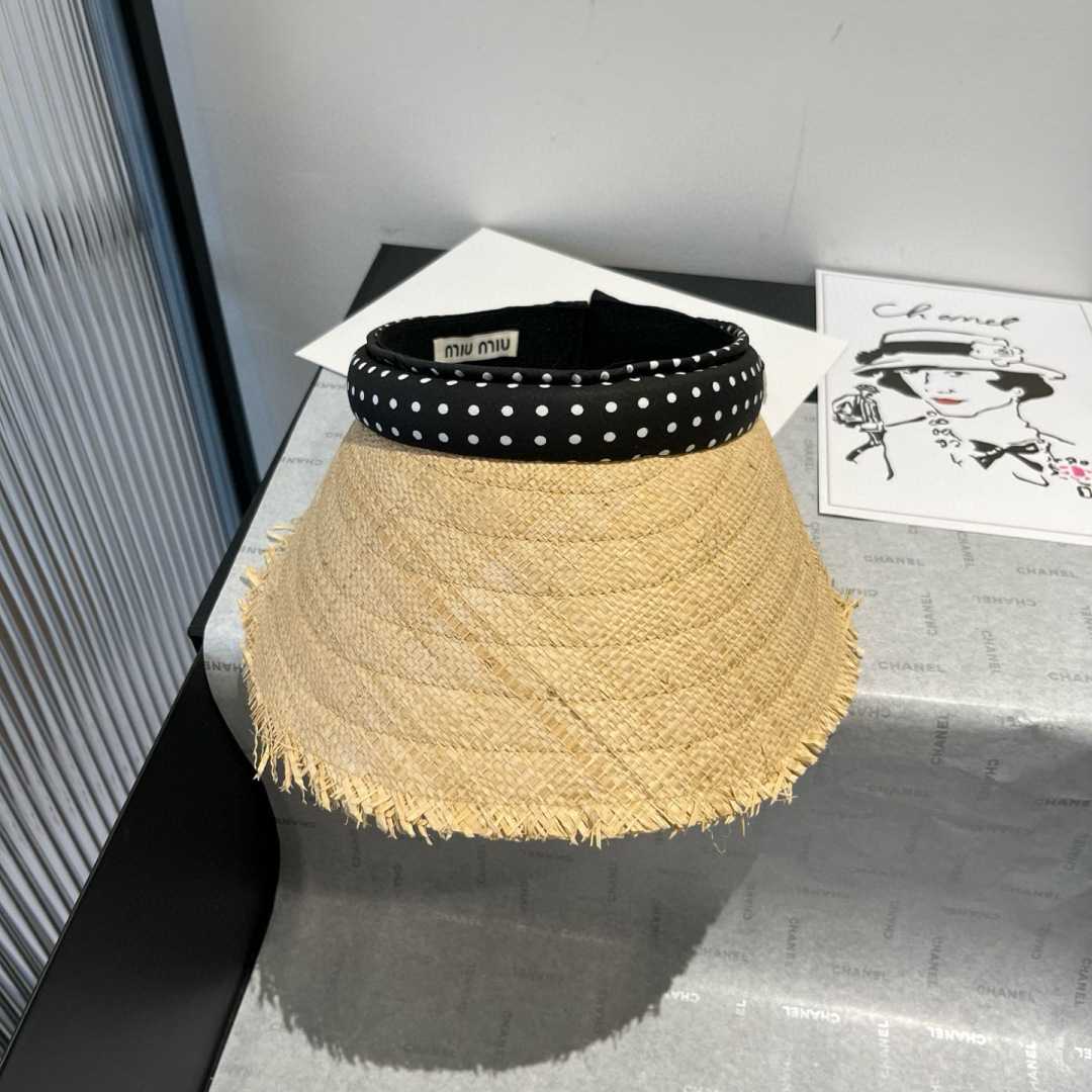 P

miumiu缪缪草帽，发箍遮阳帽