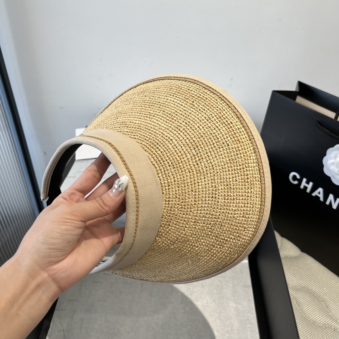 P

miumiu缪缪拉菲草空顶遮阳帽
