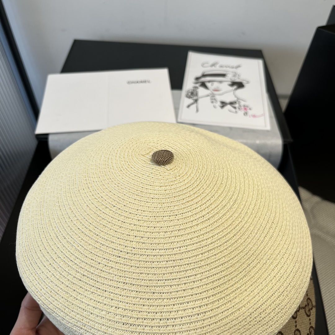 P

Gucci古奇鸭舌军帽，骑士帽，头围58cm