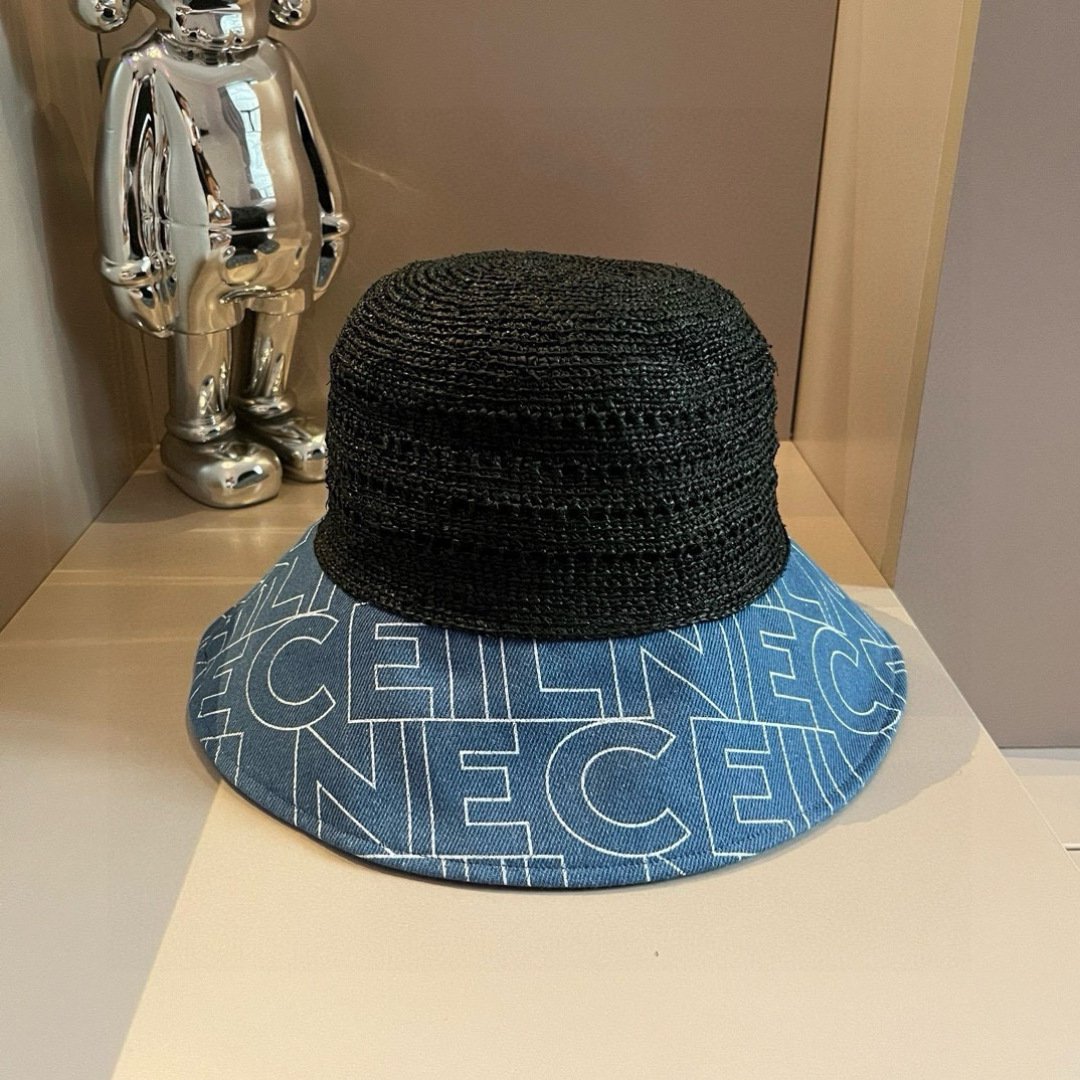 NO:229215,Celine Celine's new straw hat, Rafia making, presbyterian FF fabric, essential for celebrity, head circumference 57cm hat, straw hat, fisherman's hat, baseball hat, hat, celine, celine, espadrilles, hats19860909Celine赛琳新款草帽,拉菲草制作,拼老花FF面料,名媛必备,头围57cm帽子草帽渔夫帽棒球帽,帽子,celine,celine,espadrilles,hats,hat