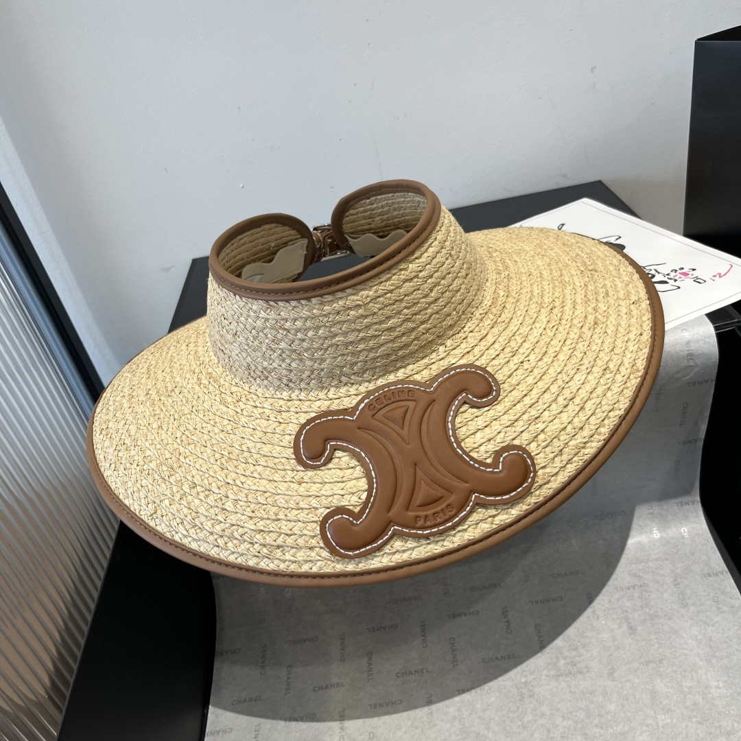 NO:229225,Celine Celine's empty top sun hat, Rafi straw hat, head circumference 57cm hat, straw hat, fisherman hat, baseball hat, hat, celine, celine, espadrilles, hats19860909Celine赛琳额空顶遮阳帽,拉菲草帽,头围57cm帽子草帽渔夫帽棒球帽,帽子,celine,celine,espadrilles,hats,hat