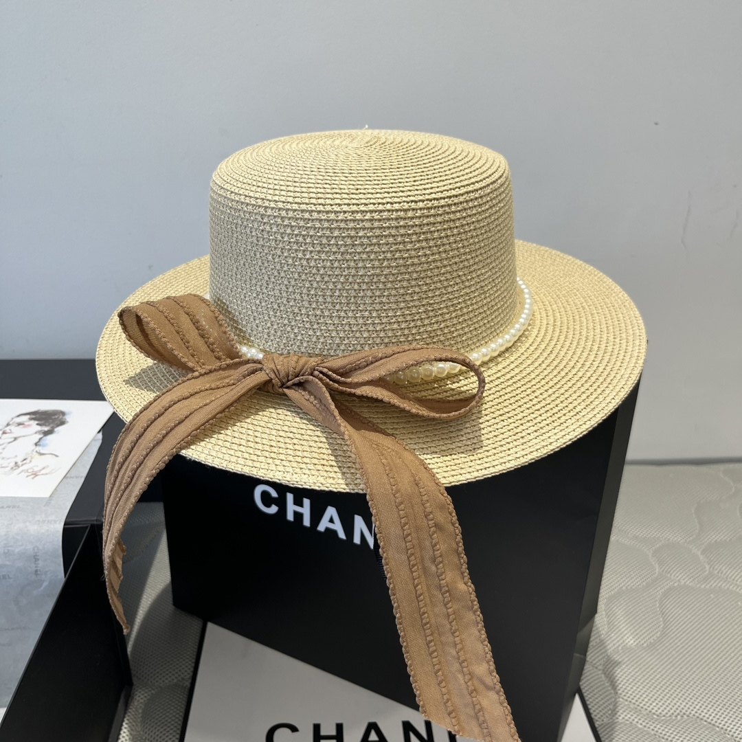 NO:229893,Chanel Chanel top hat, bow sunshade hat, head circumference 57cm hat, straw hat fisherman hat baseball hat, hat, chanel, chanel, espadrilles, hats19860909Chanel香奈儿平顶礼帽,蝴蝶结遮阳草帽,头围57cm帽子草帽渔夫帽棒球帽,帽子,chanel,chanel,espadrilles,hats,hat