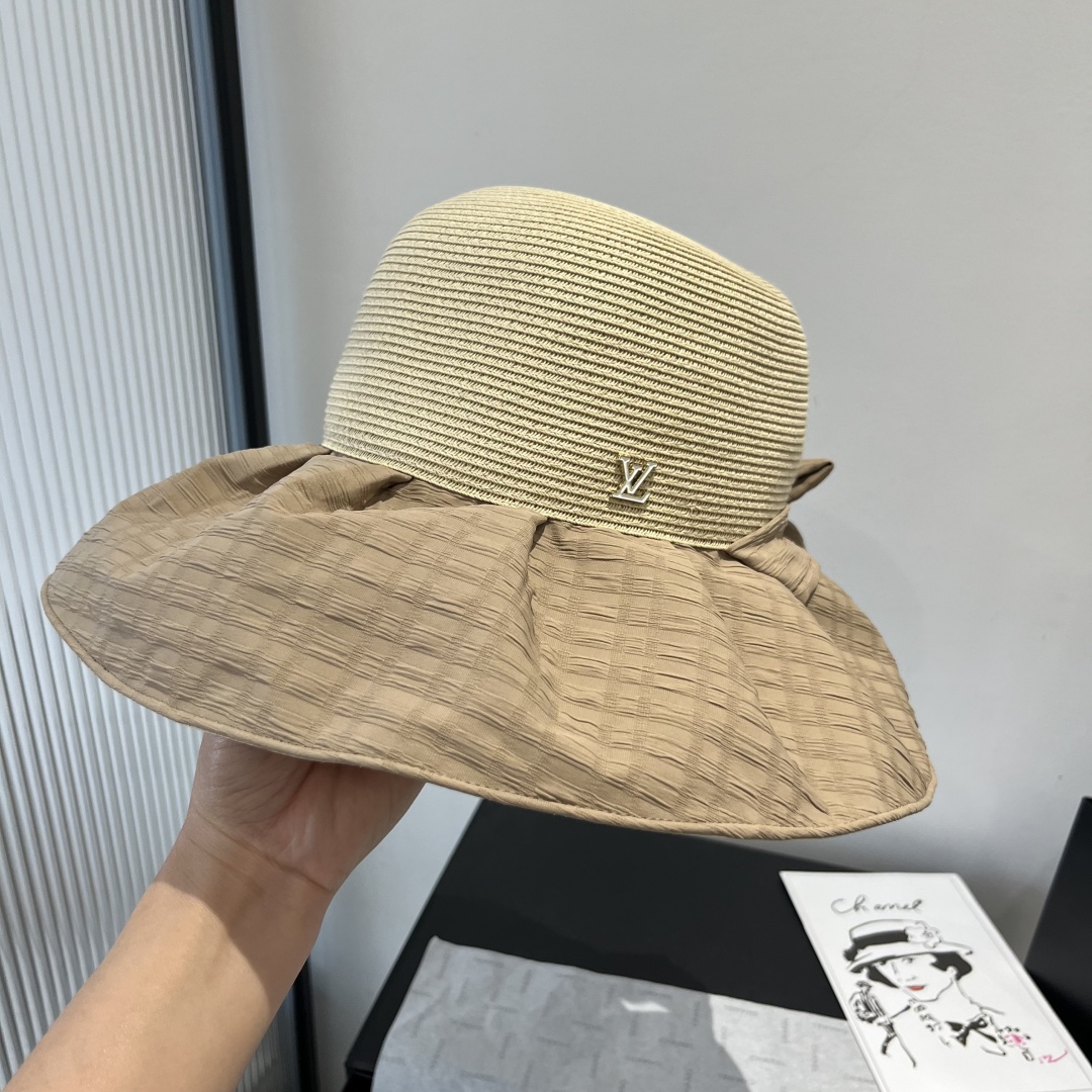 P

LV路易威登新款草帽，灯笼帽，头围57cm