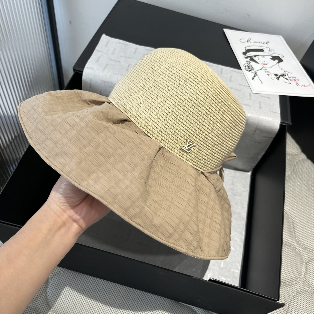 P

LV路易威登新款草帽，灯笼帽，头围57cm