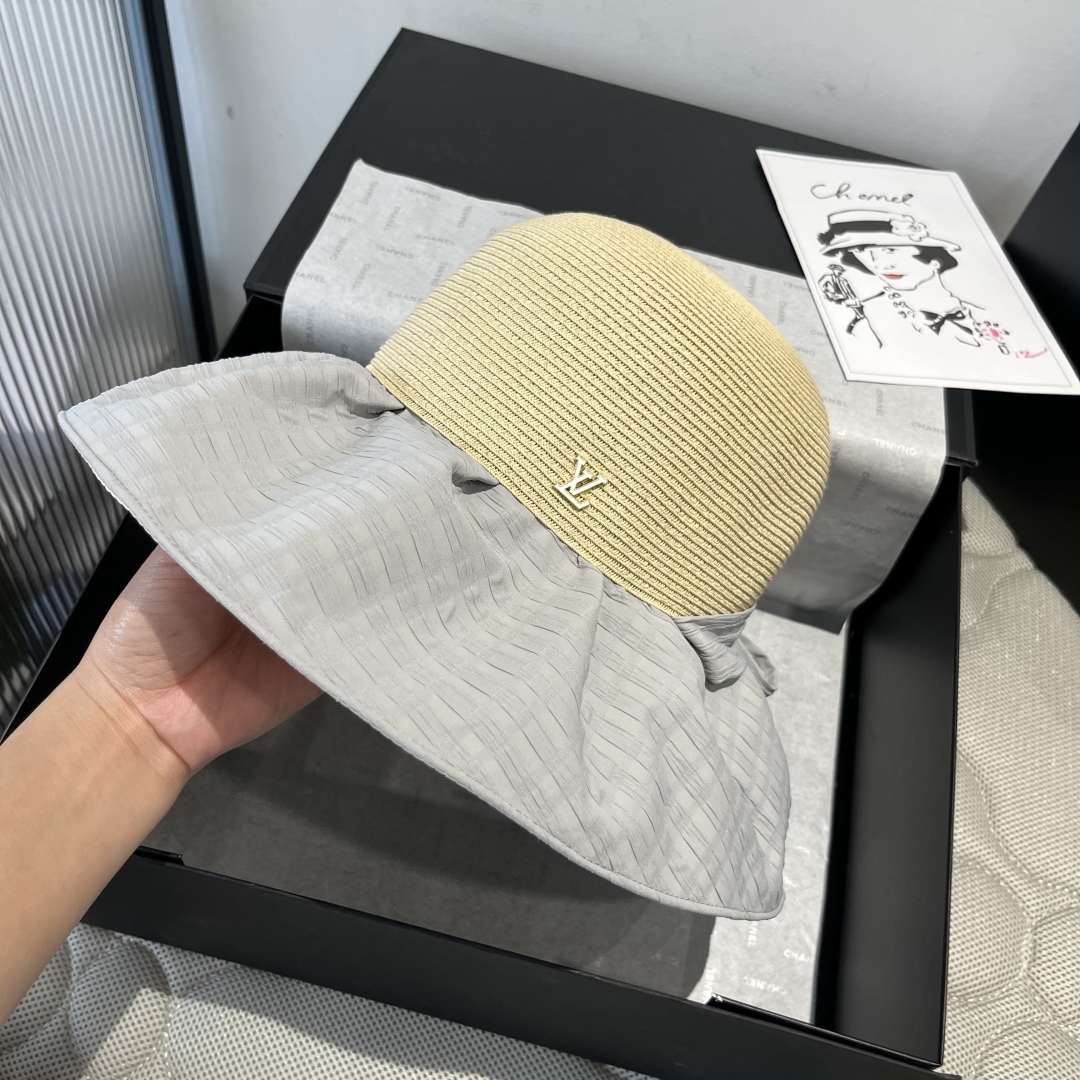 P

LV路易威登新款草帽，灯笼帽，头围57cm