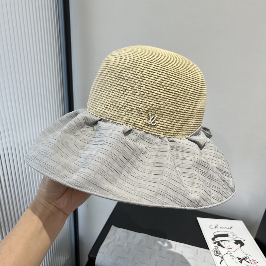 P

LV路易威登新款草帽，灯笼帽，头围57cm