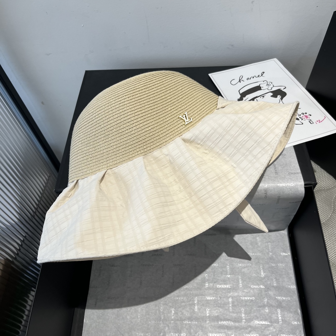 P

LV路易威登新款草帽，灯笼帽，头围57cm