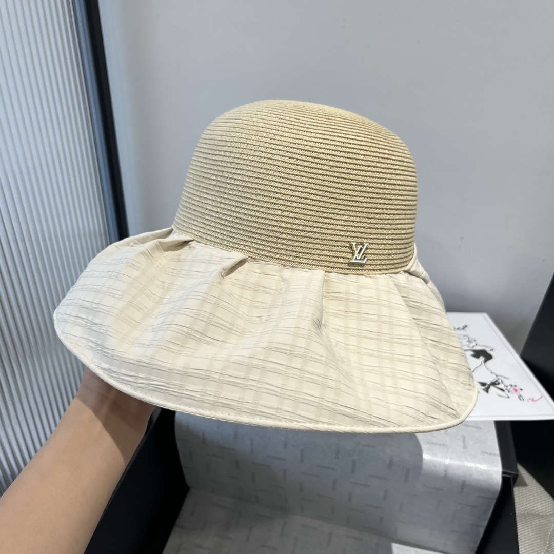 P

LV路易威登新款草帽，灯笼帽，头围57cm