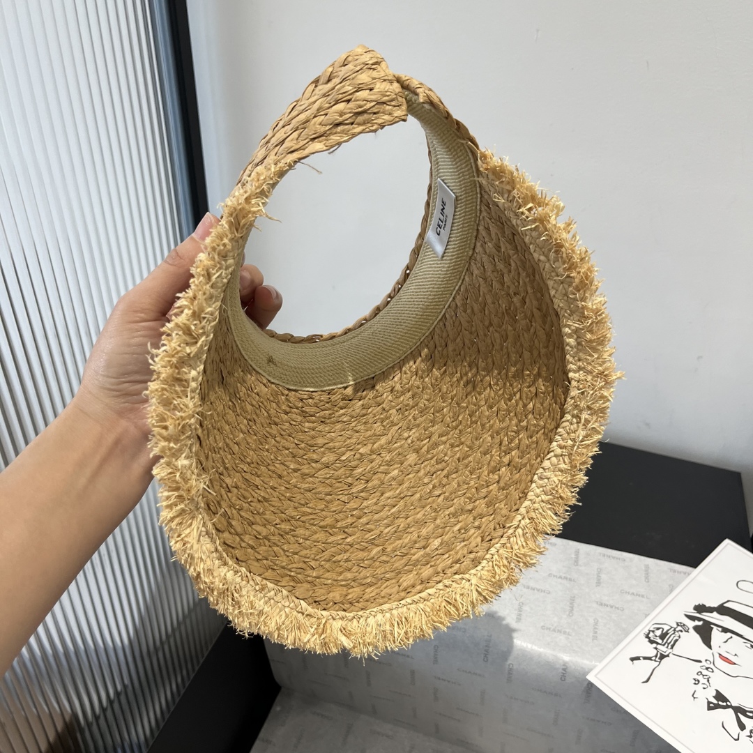 P

Celine赛琳新款草帽，空顶蝴蝶结遮阳帽