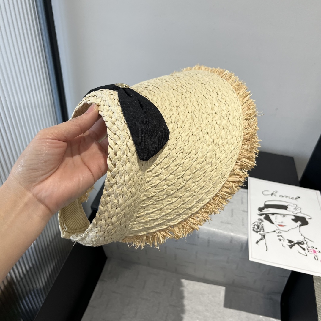 P

Celine赛琳新款草帽，空顶蝴蝶结遮阳帽