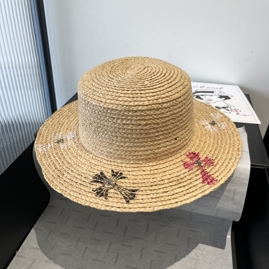 P

克罗心拉菲草遮阳帽、夏日出游搭衣必备，头围57cm