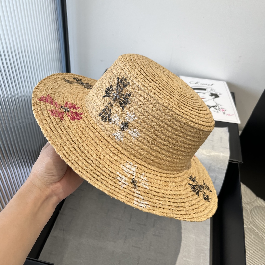 P

克罗心拉菲草遮阳帽、夏日出游搭衣必备，头围57cm