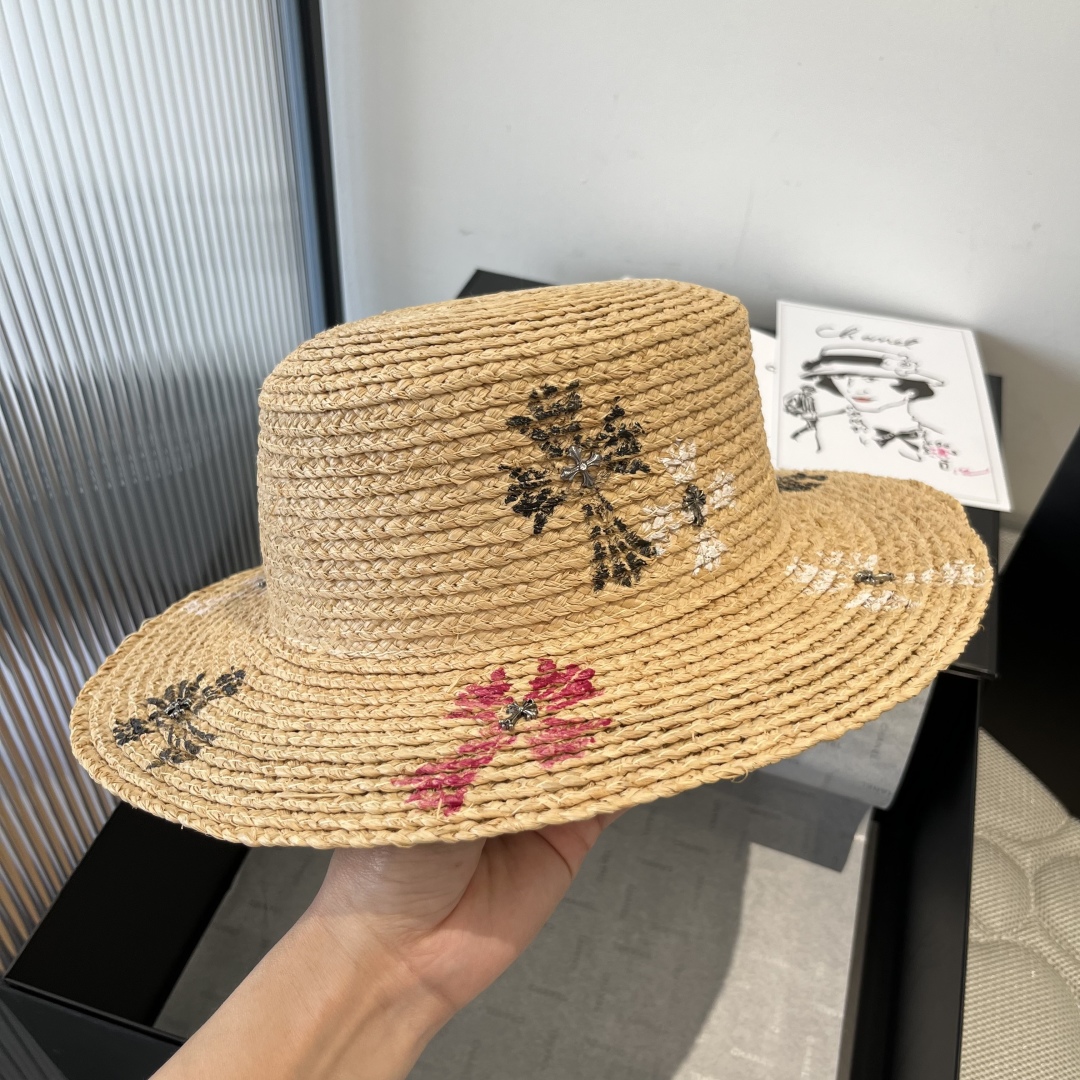 P

克罗心拉菲草遮阳帽、夏日出游搭衣必备，头围57cm