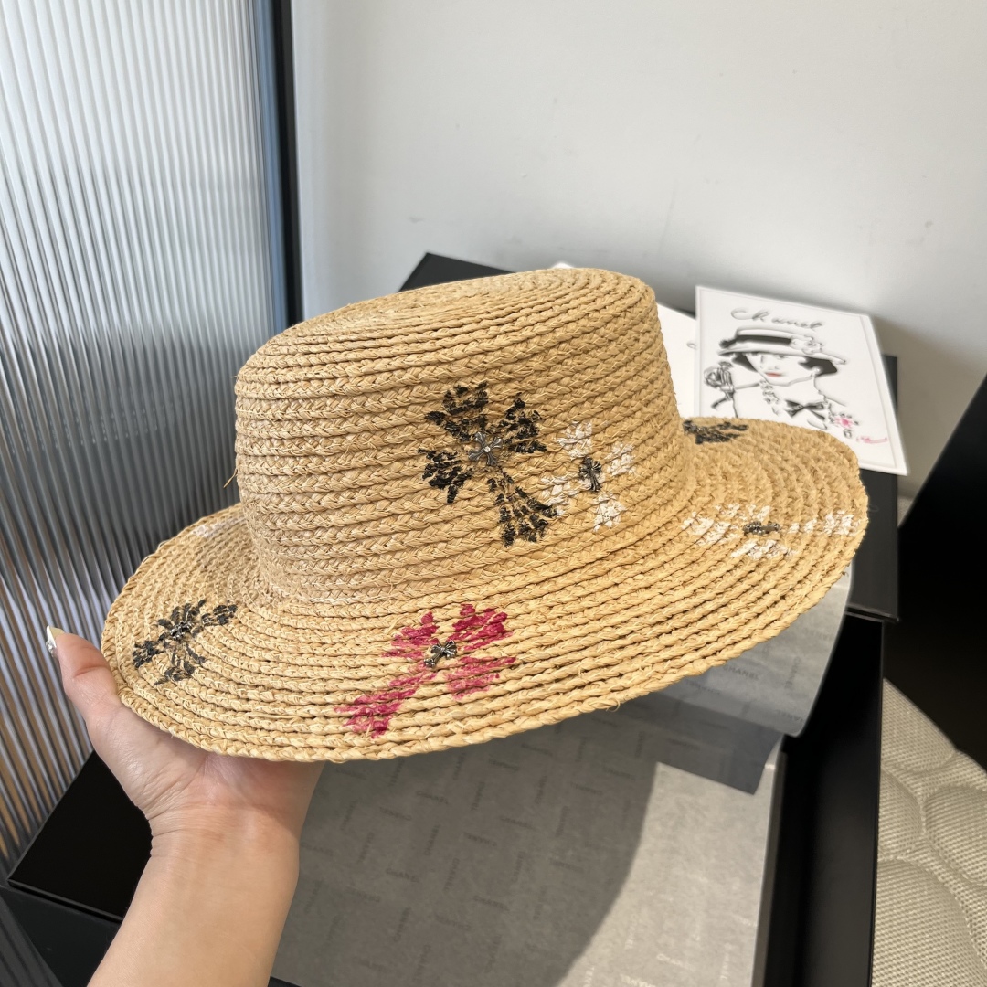 P

克罗心拉菲草遮阳帽、夏日出游搭衣必备，头围57cm