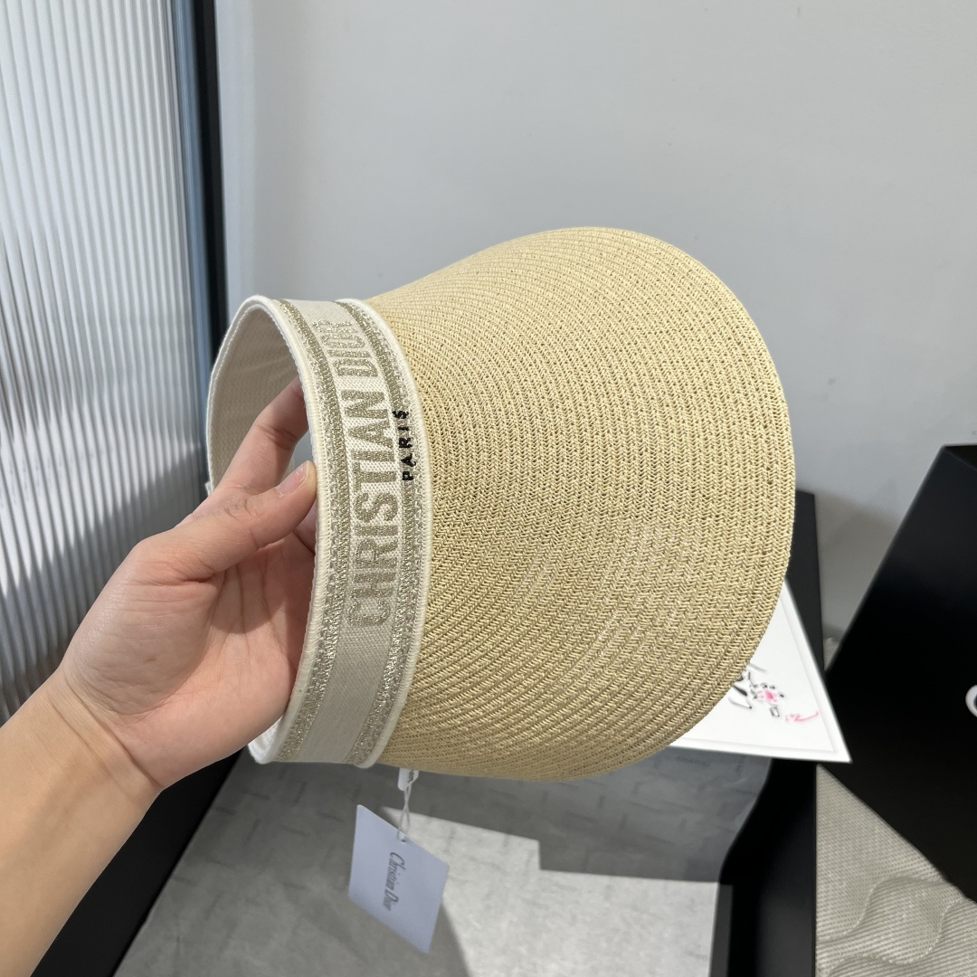 NO:230368,Dior Straw Hat Empty Sun Hat, Official Style, Adjustable Hat Straw Hat Fisherman's Hat Baseball Hat, Hats, Dior, Dior, espadrilles, Hats19860909Dior 迪奥草帽空顶遮阳帽,官方款,可调节帽子草帽渔夫帽棒球帽,帽子,dior,dior,espadrilles,hats,hat