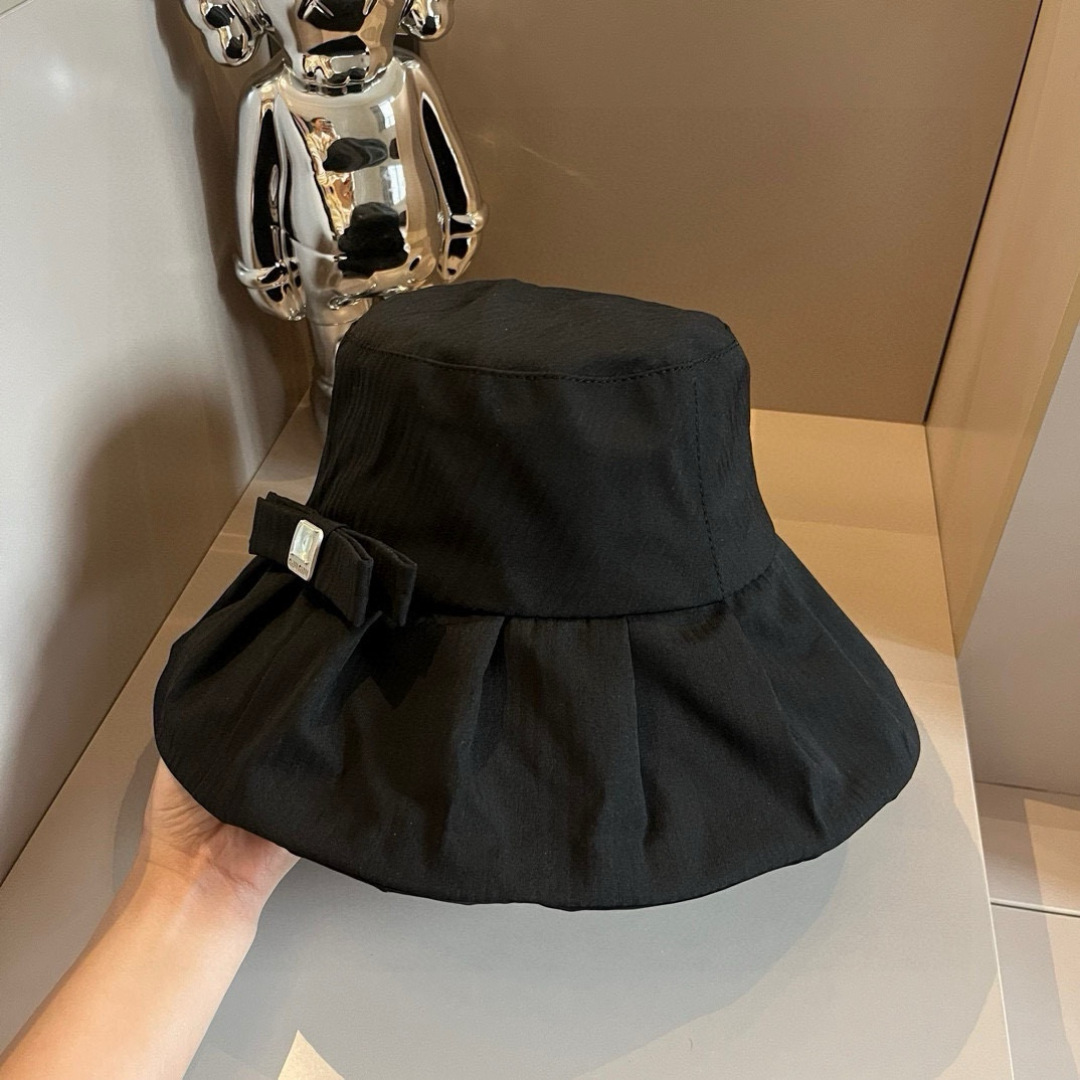 P

缪缪miumiu2024春夏新款布帽，百褶款渔夫帽，头围57cm