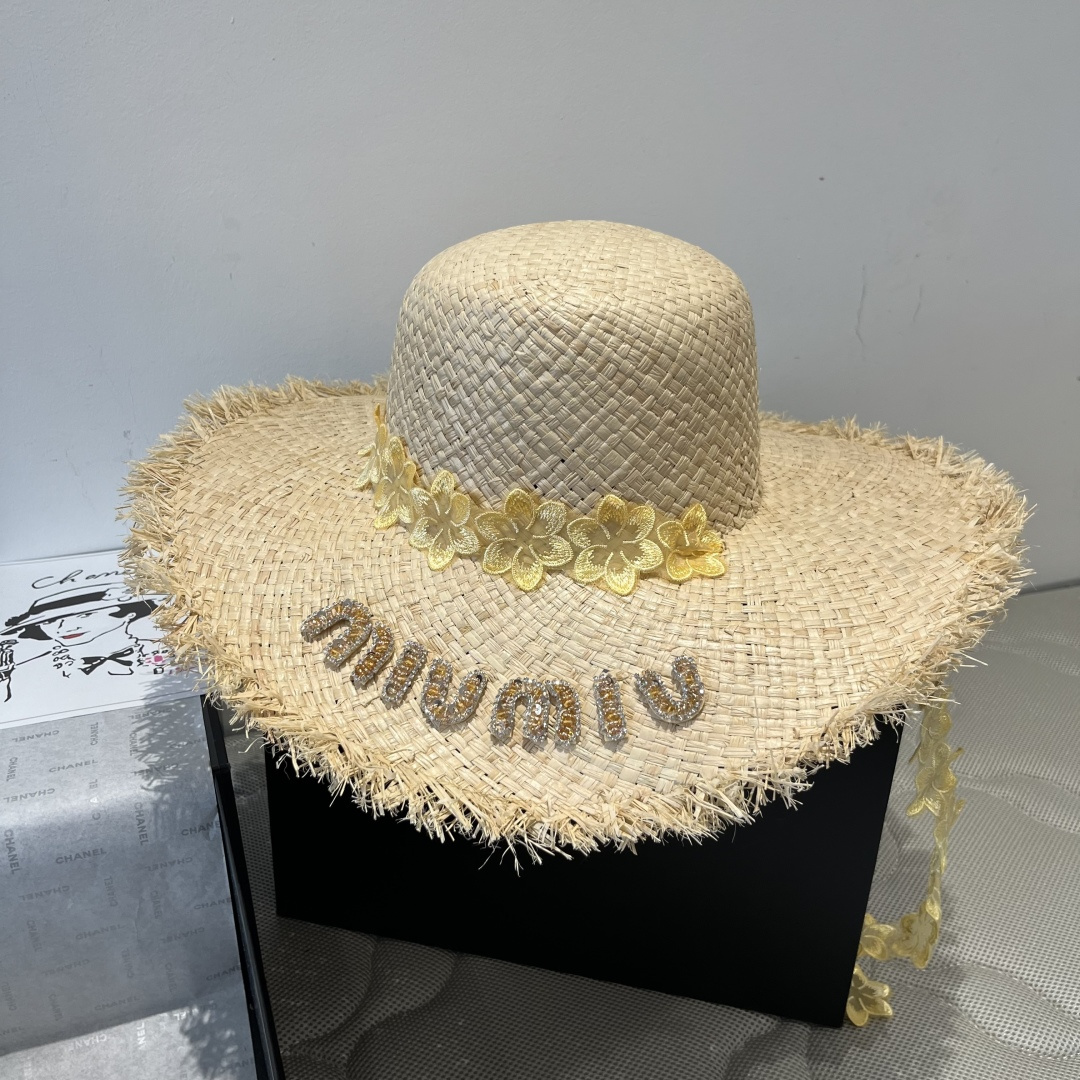 NO:510965,Miumiu new Rafia sun hat, head circumference 57cm hat, straw hat fisherman hat baseball hat, hat, miumiu, espadrilles, hats缪缪miumiu新款拉菲草遮阳帽,头围57cm帽子草帽渔夫帽棒球帽,帽子,miumiu,espadrilles,hats,hat