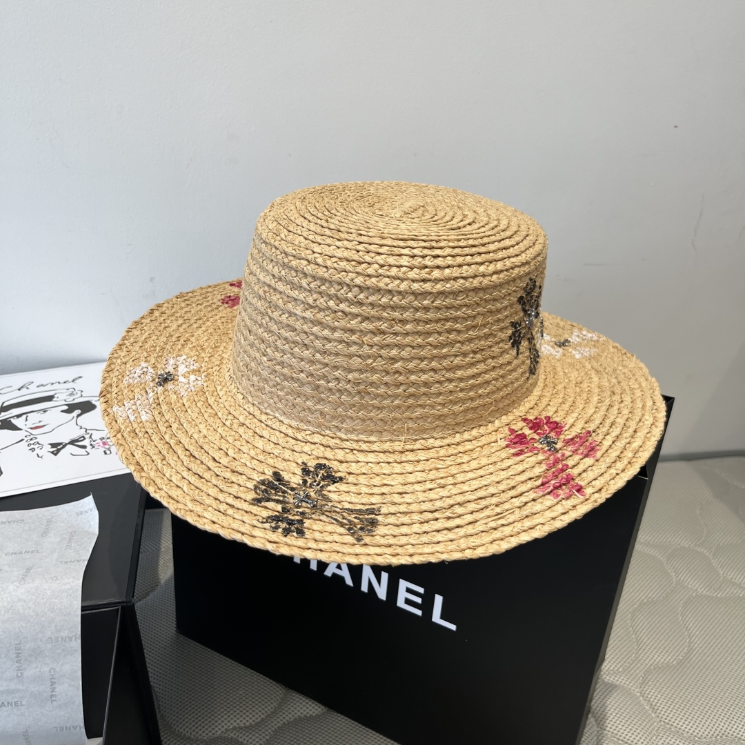 [Chrome Hearts Hats]Kroxin rafite sunshade hat is a must-have for summer trave