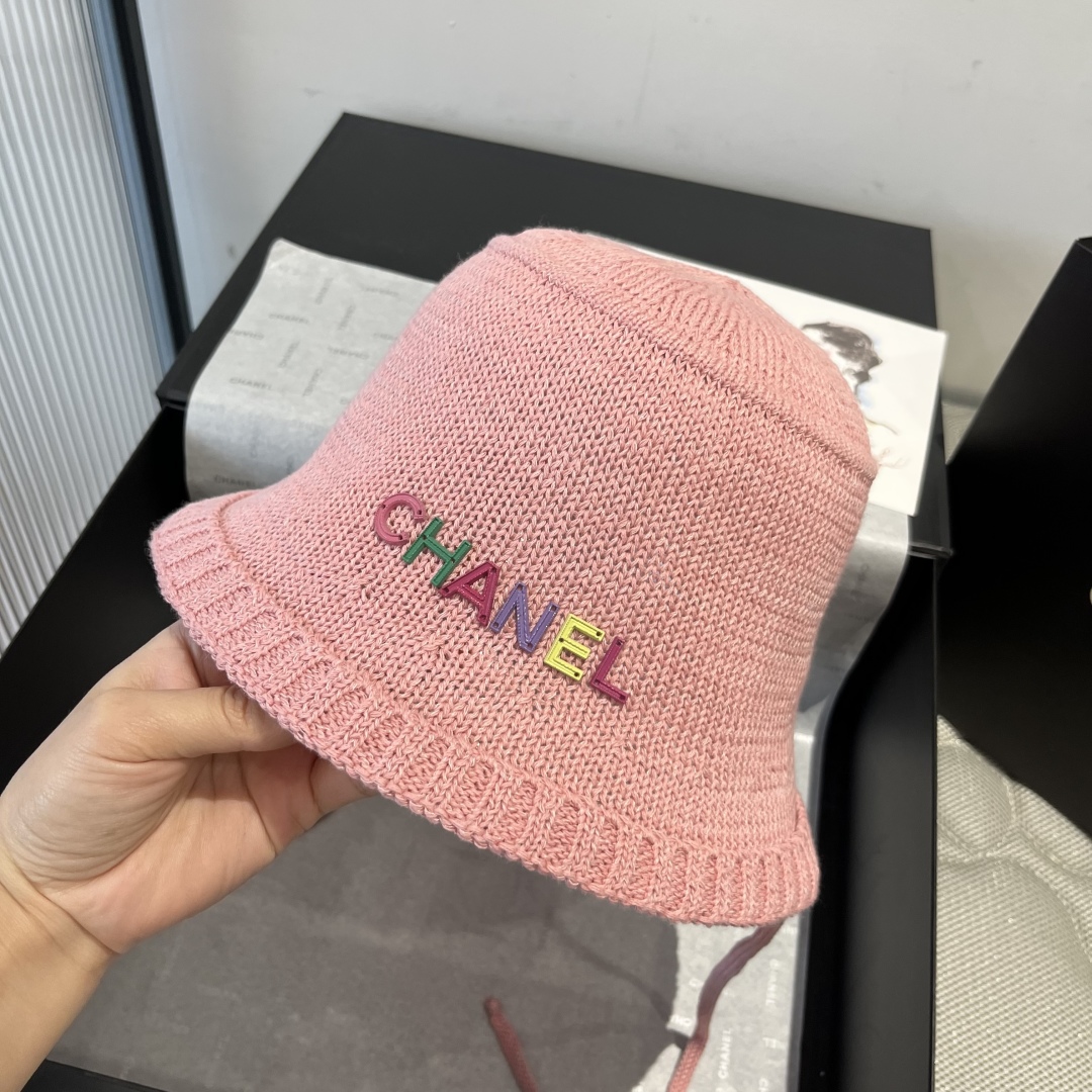 P

Chanel香奈儿针织渔夫帽，小礼帽，头围57cm