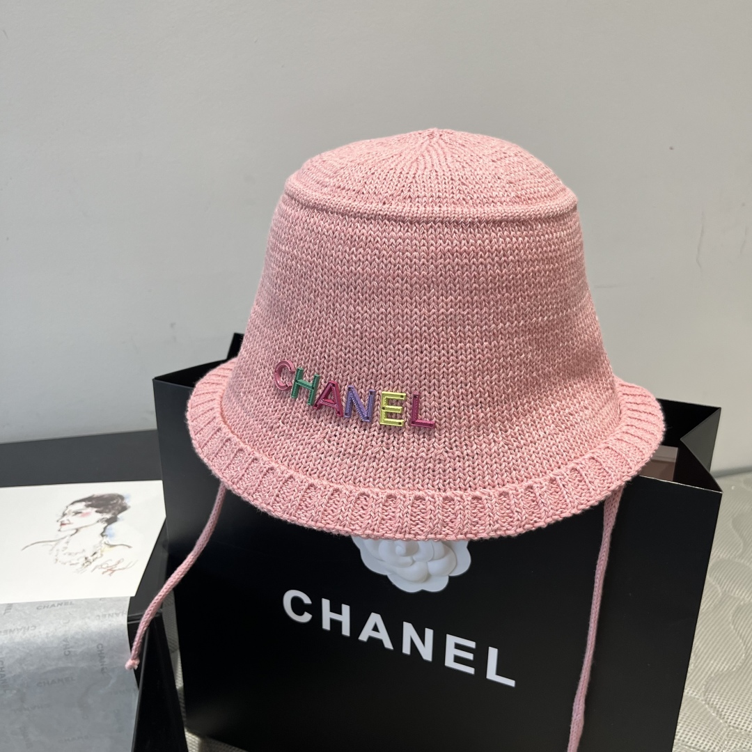 P

Chanel香奈儿针织渔夫帽，小礼帽，头围57cm