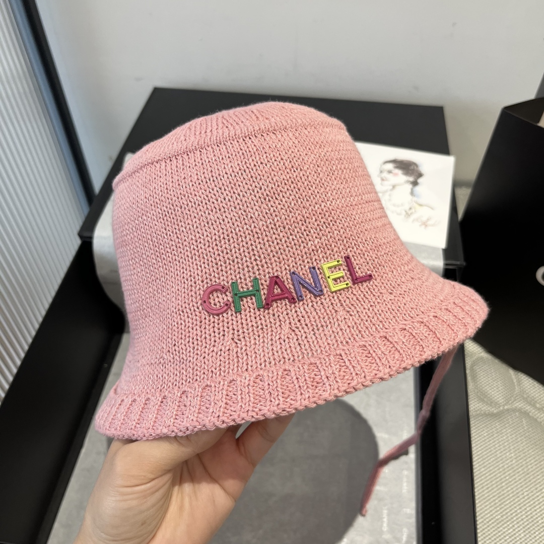 P

Chanel香奈儿针织渔夫帽，小礼帽，头围57cm